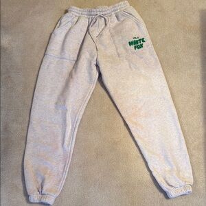 White Fox Gray Sweatpants